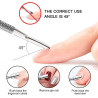 Cuticle Pusher stainless steel Nail Tool