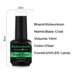 Base Coat LED UV Queen Kolour Kom