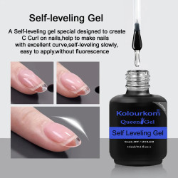 15ml | Self leveling Gel |  LED UV Gel | Queen | KolourKom